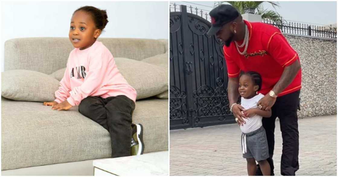 Nigerian singer Davido and Ifeanyi Nigerian singer Davido and Ifeanyi