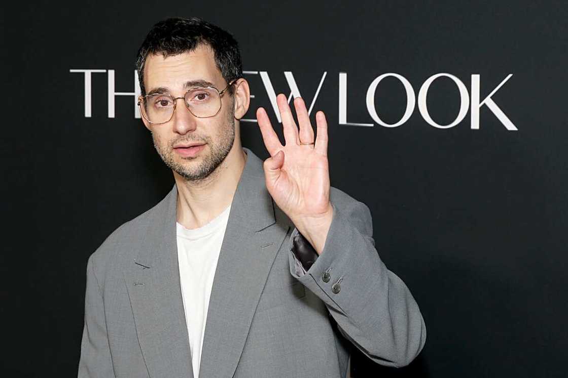 Jack Antonoff waving at an event in New York City Jack Antonoff waving at an event in New York City