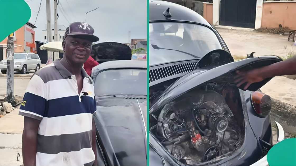 Nigerian man reveals old car he has used for Ibadan to Lagos trips for years Nigerian man reveals old car he has used for Ibadan to Lagos trips for years