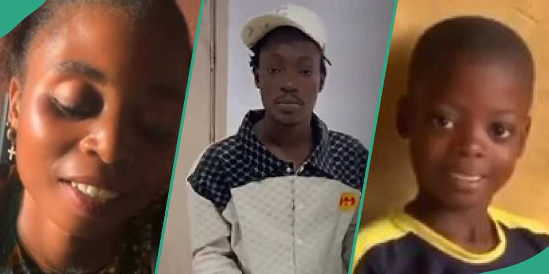 Nigerian singer DJ Chicken with baby mama and daughter Nigerian singer DJ Chicken with baby mama and daughter