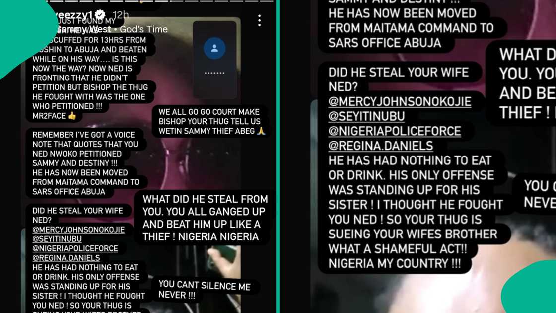 Regina Daniels' brother shares what Ned Nwoko did to Sammy