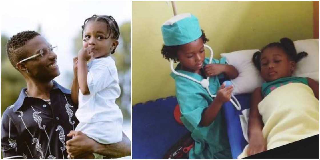 Singer Wizkid’s Son Zion Looking Cute in Doctor Costume as He Attends to ‘Patient’ Singer Wizkid’s Son Zion Looking Cute in Doctor Costume as He Attends to ‘Patient’