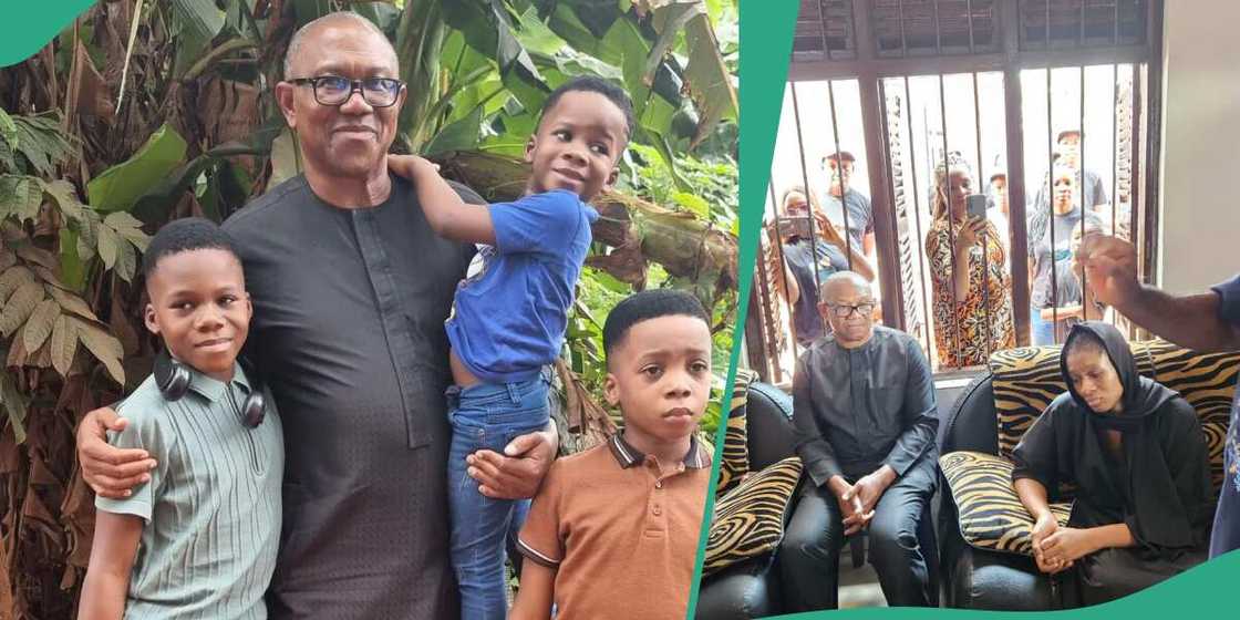 Peter Obi, LP chieftains visits late actor Junior Pope's family in Enugu state