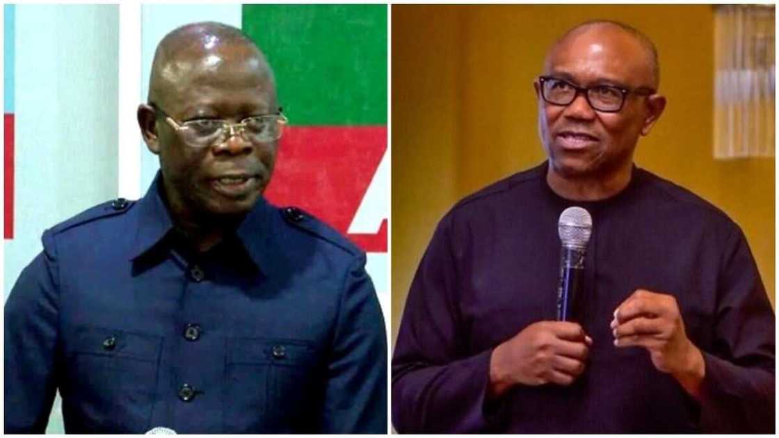 Peter Obi, Adams Oshiomhole, Labour Party, Unemployment rate in Nigeria, youths, APC, 2023 presidential election, 2023 general polls Peter Obi, Adams Oshiomhole, Labour Party, Unemployment rate in Nigeria, youths, APC, 2023 presidential election, 2023 general polls
