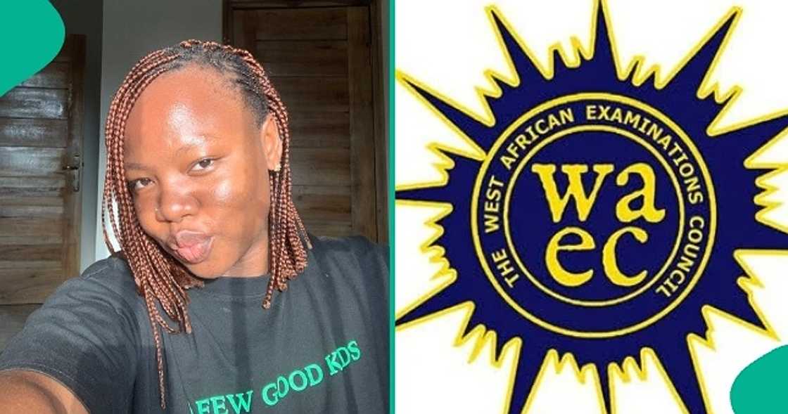 Lady celebrates as her brother passes his WAEC 2025. Lady celebrates as her brother passes his WAEC 2025.