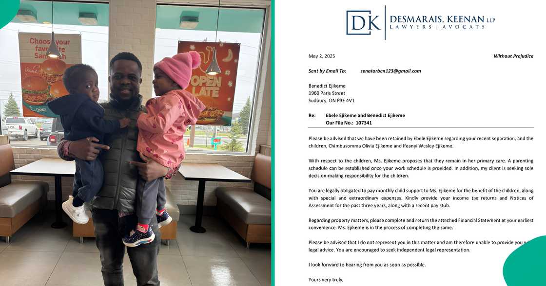 A Nigerian husband in Canada cried out on social media over his wife’s demands after their separation. A Nigerian husband in Canada cried out on social media over his wife’s demands after their separation.