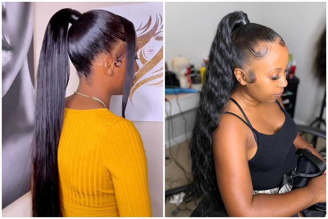 High ponytail High ponytail