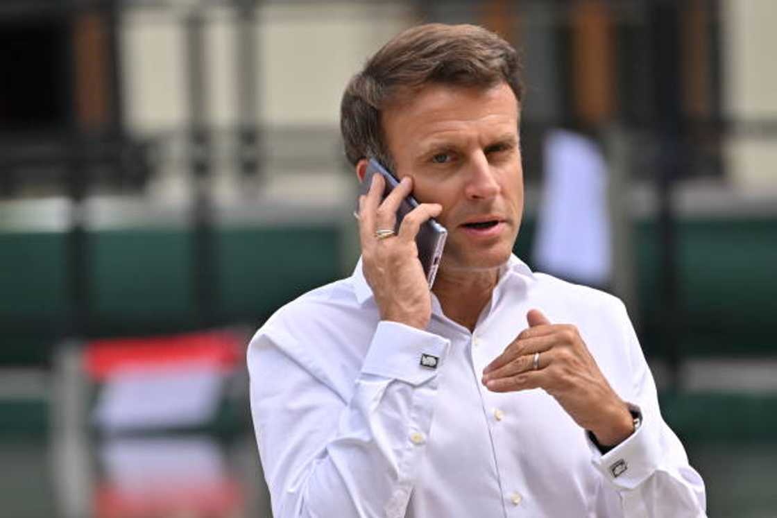 Emmanuel Macron na waya Emmanuel Macron na waya