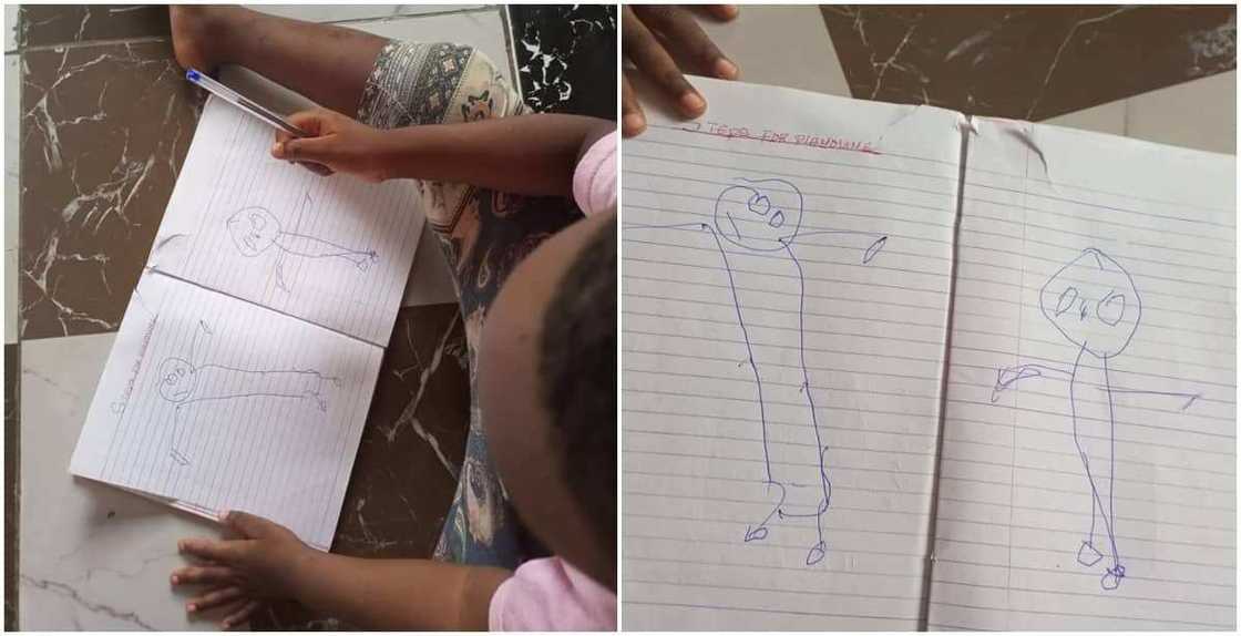 Drawing made by three-year-old Drawing made by three-year-old