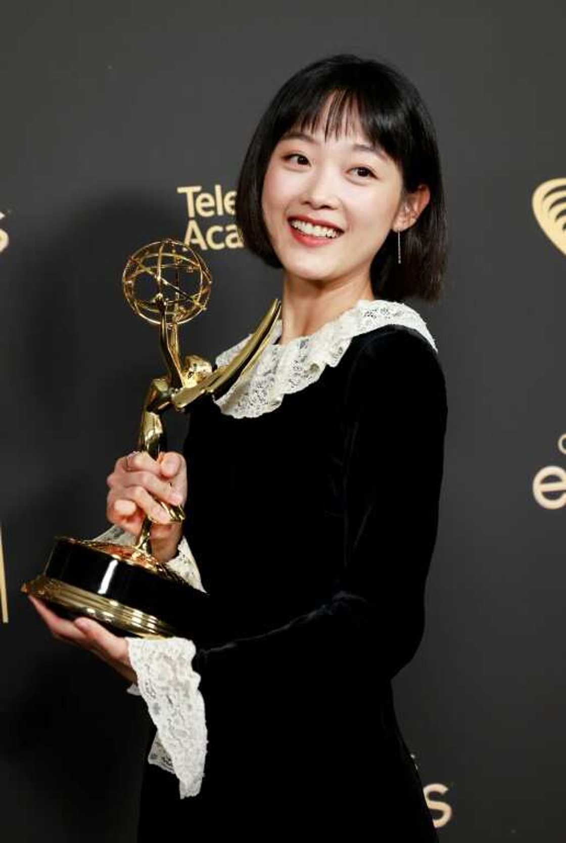 South Korean actress Lee Yoo-mi has already won an Emmy for "Squid Game" for best guest actress in a drama series South Korean actress Lee Yoo-mi has already won an Emmy for "Squid Game" for best guest actress in a drama series