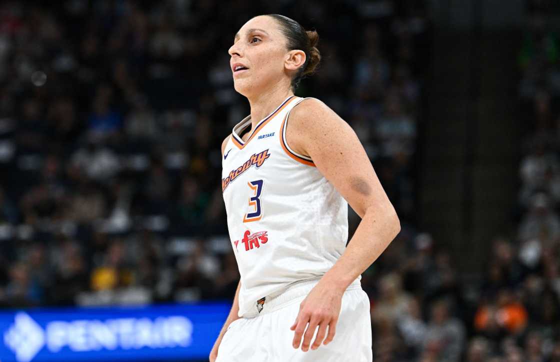 Diana Taurasi looks on during a game