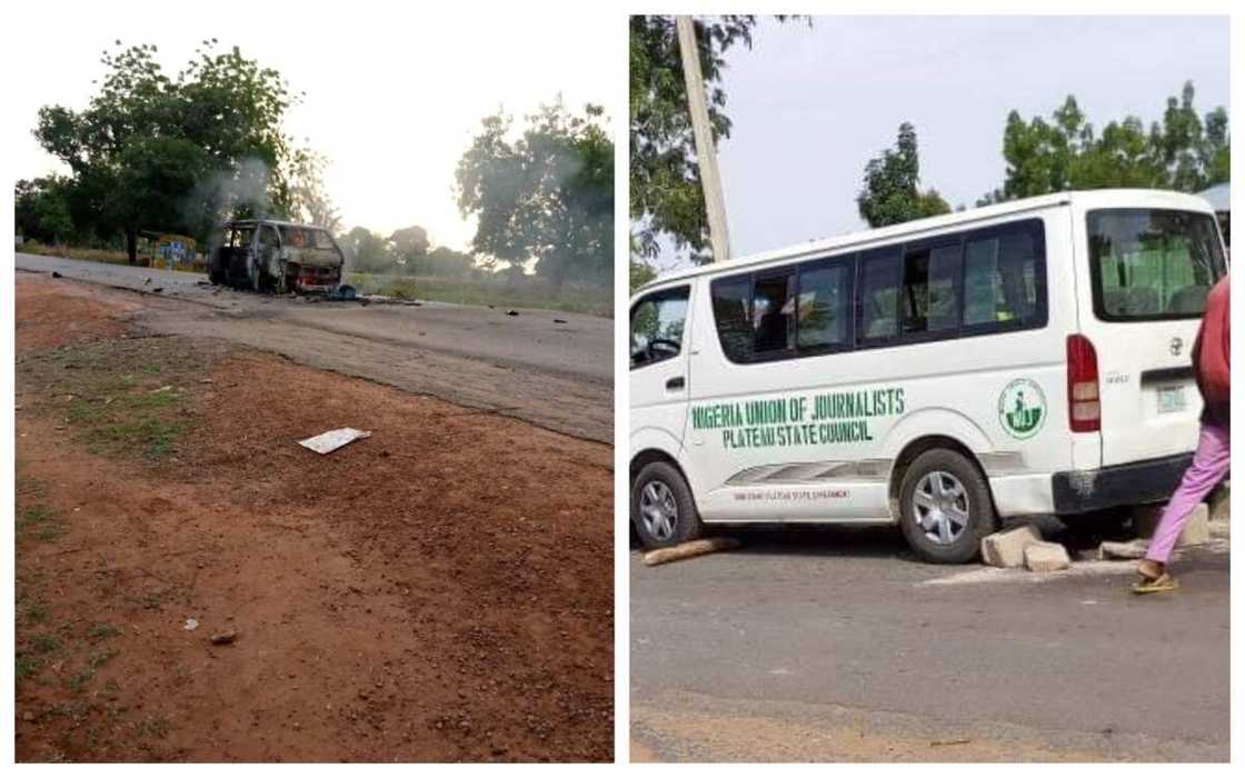 Fusatattun Matasa sun fitittiki Sanata a mazabarta a Jos, sun kona motar yan jarida Fusatattun Matasa sun fitittiki Sanata a mazabarta a Jos, sun kona motar yan jarida