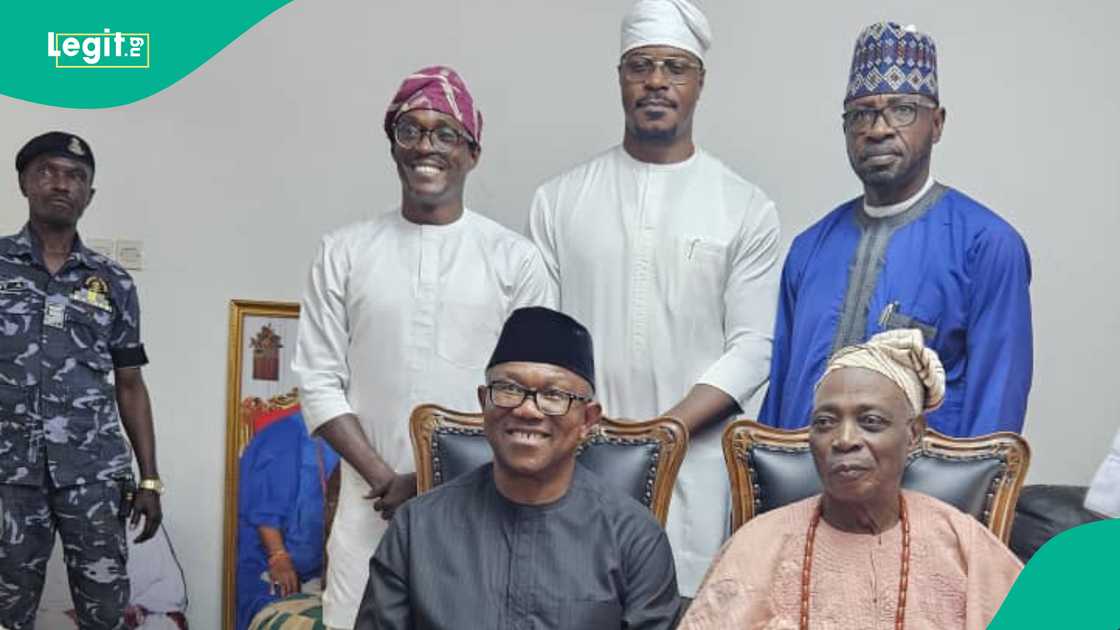 Peter Obi visits Olubadan-designate Rasheed Ladoja in Oyo state as he continues his engagements ahead of the 2027 presidential election. Peter Obi visits Olubadan-designate Rasheed Ladoja in Oyo state as he continues his engagements ahead of the 2027 presidential election.