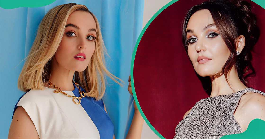 Chloe Fineman poses in different places.