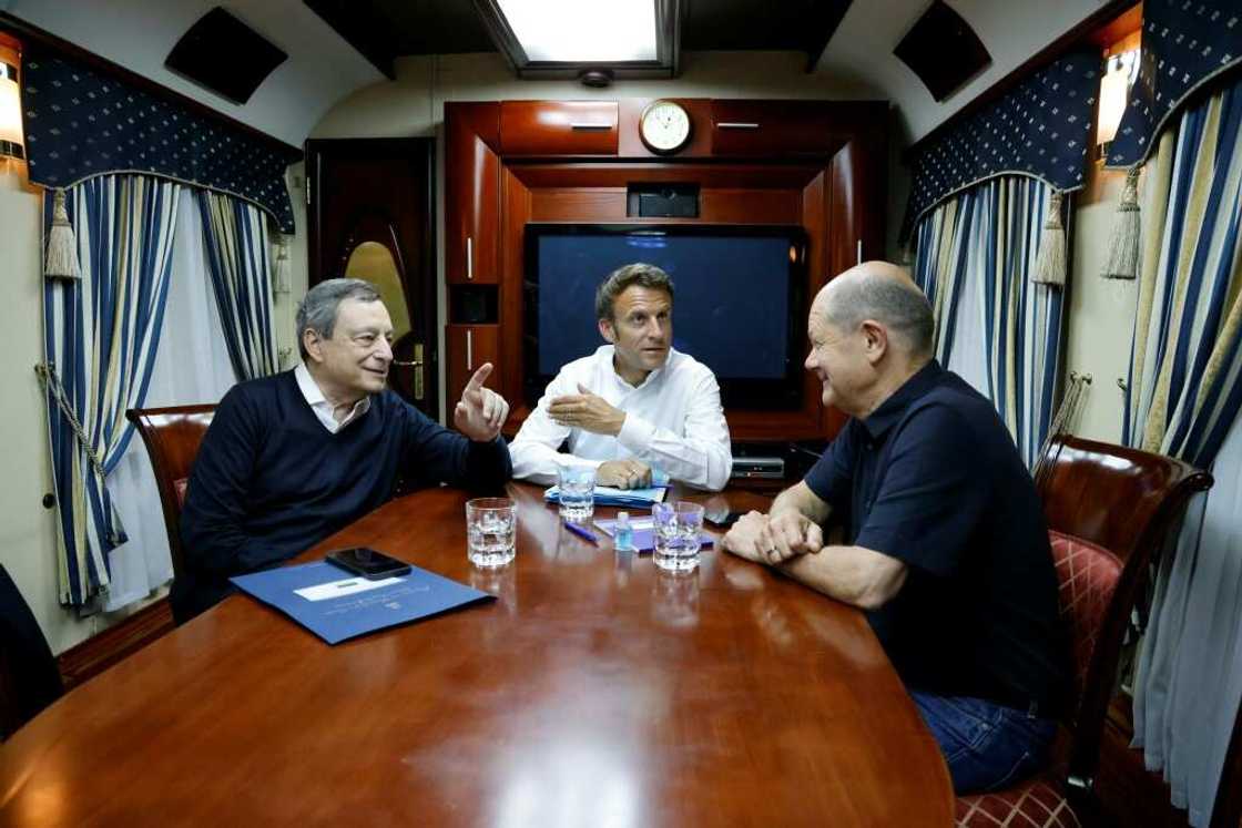 Italian Prime Minister Mario Draghi is also seen as a bulwark against populism and accompanied the French leader and Scholz on a trip to Kyiv last week Italian Prime Minister Mario Draghi is also seen as a bulwark against populism and accompanied the French leader and Scholz on a trip to Kyiv last week