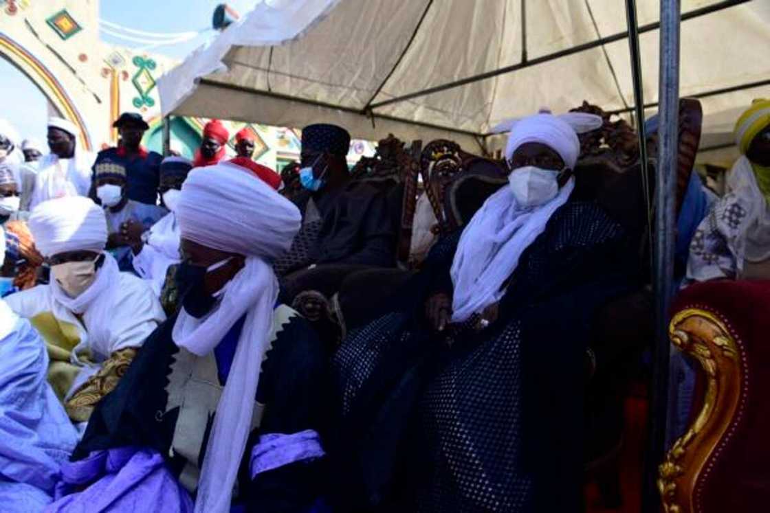 Hotunan yadda aka yi addu'ar ukun marigayi Sarki Zazzau, Alhaji Shehu Idris Hotunan yadda aka yi addu'ar ukun marigayi Sarki Zazzau, Alhaji Shehu Idris