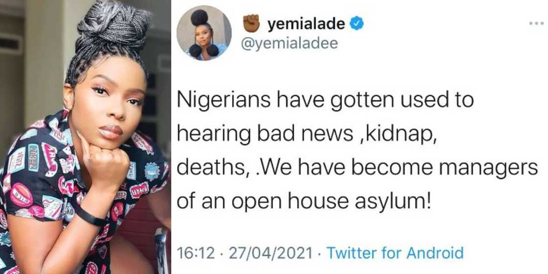 Suffering and Smiling: Nigerians Are Now Used to Hearing Bad News, Yemi Alade Reacts to State of the Nation Suffering and Smiling: Nigerians Are Now Used to Hearing Bad News, Yemi Alade Reacts to State of the Nation