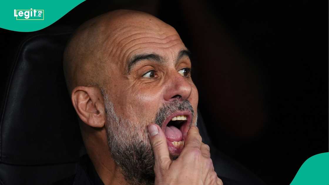 Manchester City, Pep Guardiola, Real Madrid, UEFA, Champions League, Etihad Stadium, Football. Manchester City, Pep Guardiola, Real Madrid, UEFA, Champions League, Etihad Stadium, Football.