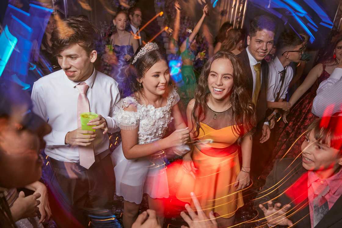 Young people during prom