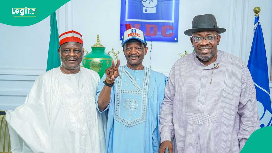 Rabiu Kwankwaso, former Kano State governor and NDC chieftain, confirms Senator Dambu’s defection to the Nigeria Democratic Congress Rabiu Kwankwaso, former Kano State governor and NDC chieftain, confirms Senator Dambu’s defection to the Nigeria Democratic Congress