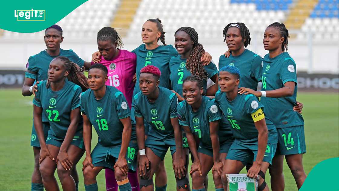 The Super Falcons team the the 2024 WAFCON. Picture by BackpagePix The Super Falcons team the the 2024 WAFCON. Picture by BackpagePix