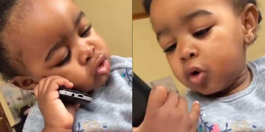 "I Want One": Cute Baby Babbling on the Phone Leaves Hearts Melting "I Want One": Cute Baby Babbling on the Phone Leaves Hearts Melting