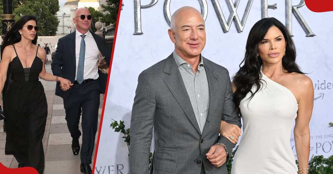 Jeff Bezos and Lauren Sanchez.