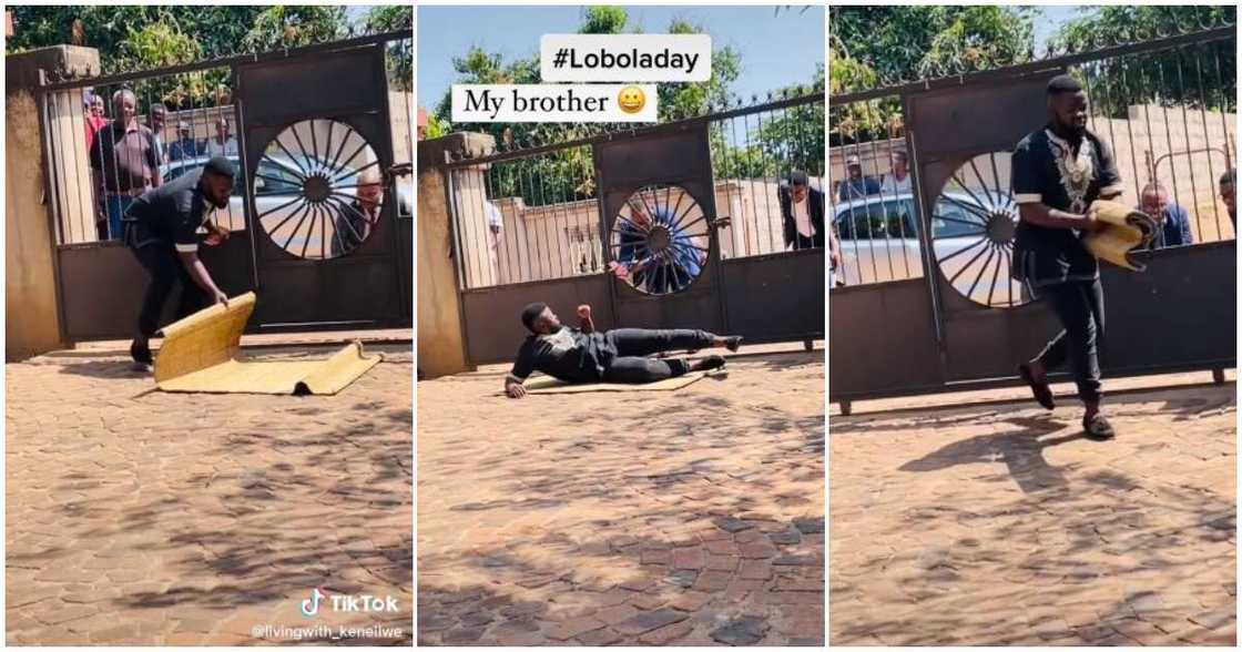 Sister's fiance, man sleeps in front of gate, locks gate Sister's fiance, man sleeps in front of gate, locks gate