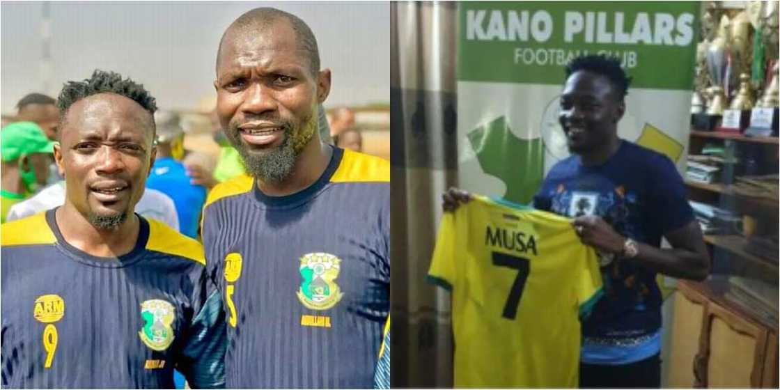 Kano Pillars new signing wears wrong shirt number in first training with team Kano Pillars new signing wears wrong shirt number in first training with team