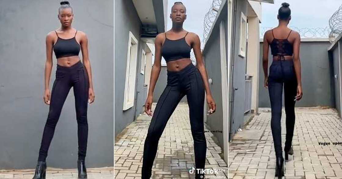 Nigerian model catwalks in video