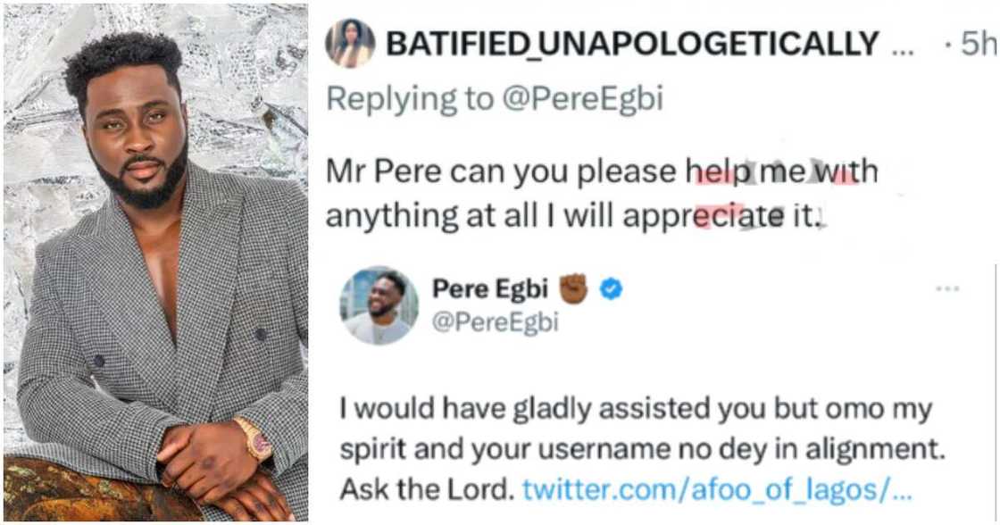 Pere, Tinubu's supporter begs for money online.