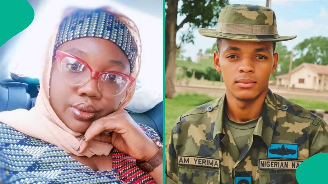 Nigerian lady declares feelings for viral naval officer online Nigerian lady declares feelings for viral naval officer online