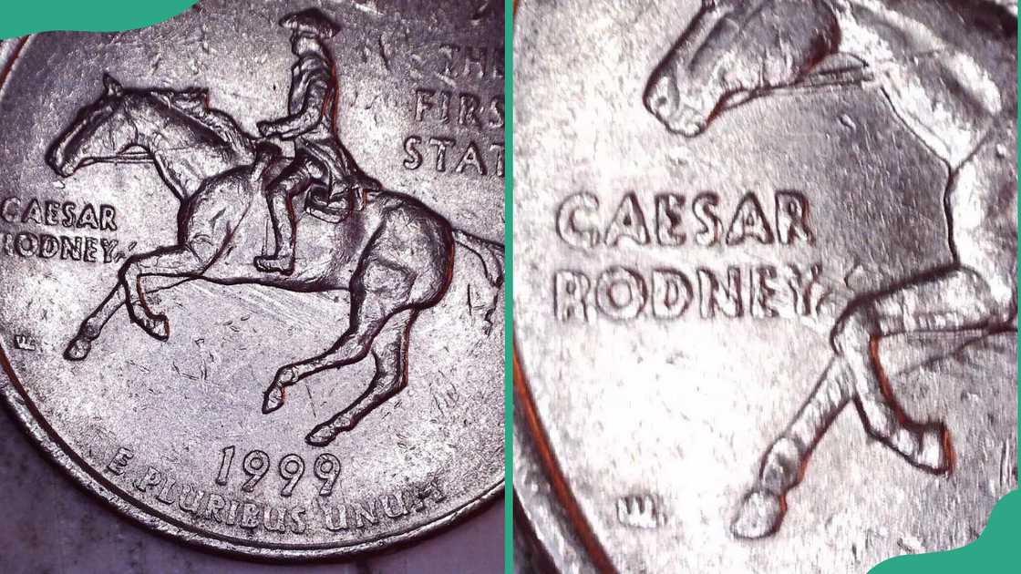 1999-P Delaware Quarter Struck on Feeder Finger 1999-P Delaware Quarter Struck on Feeder Finger