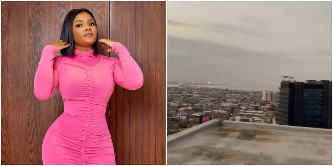 Bimbo Ademoye shares funny video. Bimbo Ademoye shares funny video.