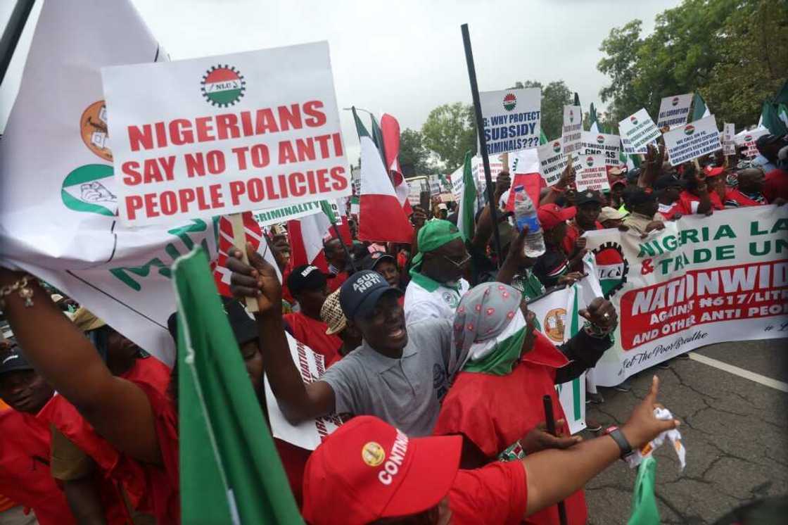 Hundreds of workers in Nigeria across all sectors went on strike on Wednesday