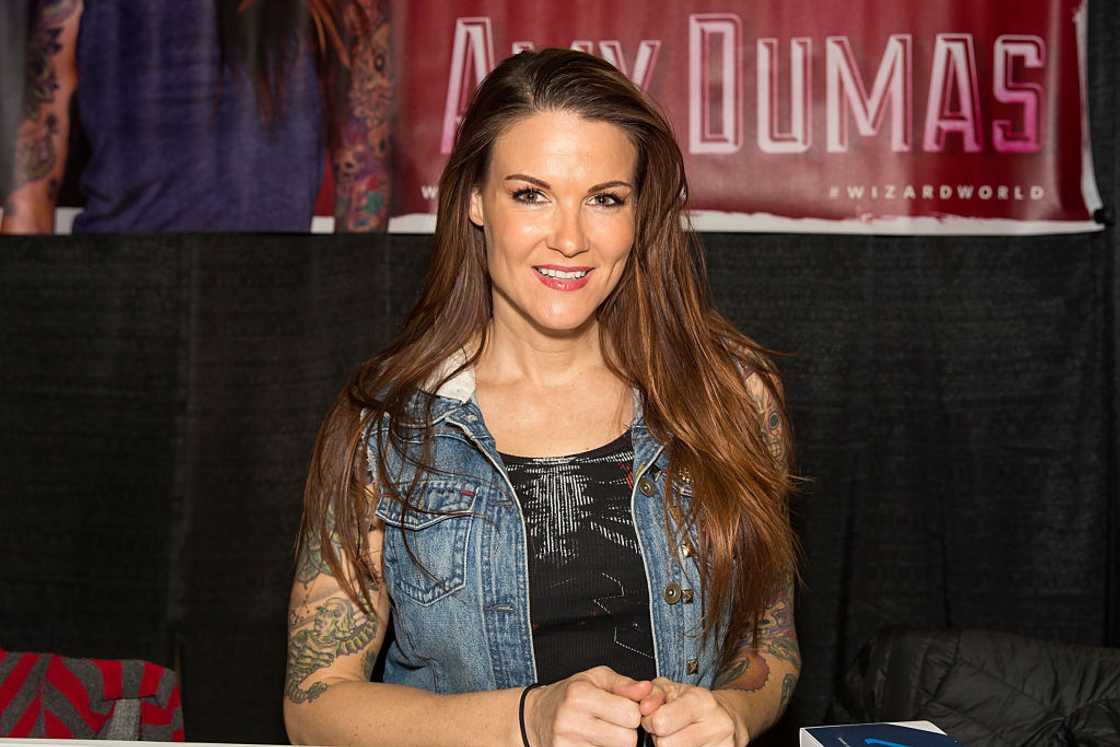 Wrestler Amy Dumas during the Wizard World Austin Comic Con Wrestler Amy Dumas during the Wizard World Austin Comic Con