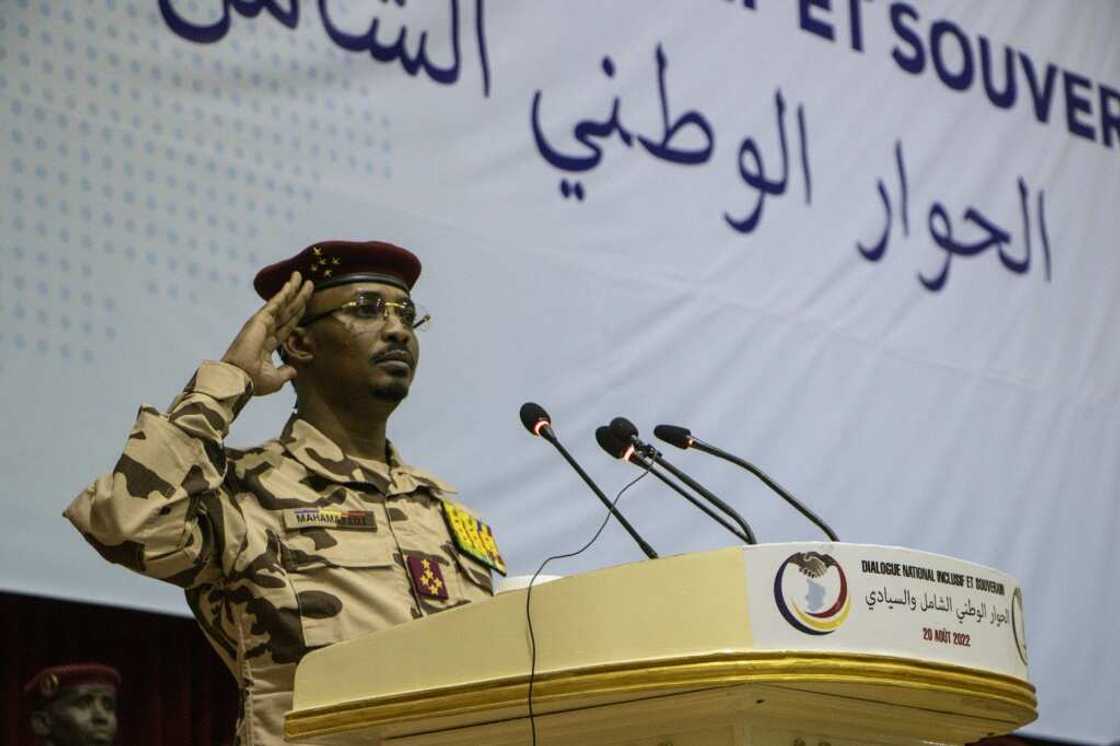 Junta leader Mahamat Idriss Deby Itno opened the forum on Saturday, warning that Chad faced a 'decisive moment' Junta leader Mahamat Idriss Deby Itno opened the forum on Saturday, warning that Chad faced a 'decisive moment'