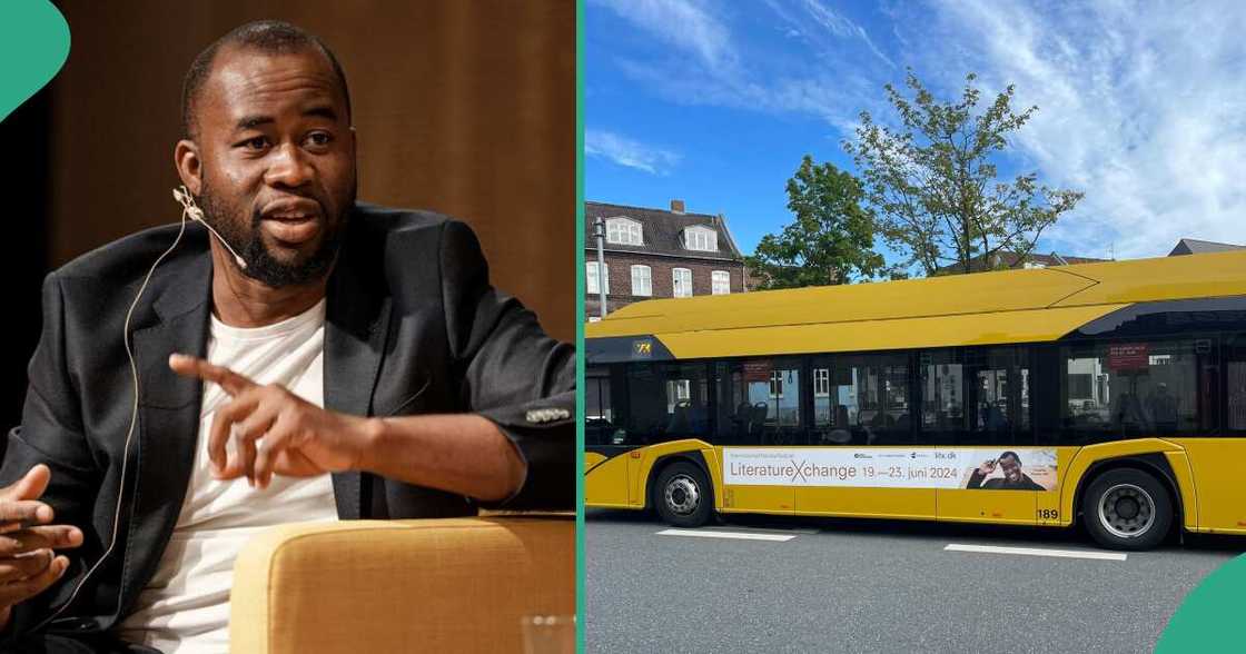 Photos as Nigerian writer is honoured in Denmark over his new novel, his picture featured on city buses and train stations Photos as Nigerian writer is honoured in Denmark over his new novel, his picture featured on city buses and train stations