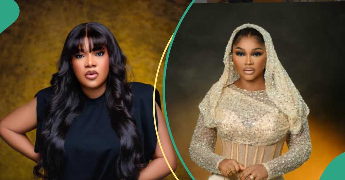 Toyin Abraham calls out Mercy Aigbe over outfit for the premiere of My Mother Is A Witch. Toyin Abraham calls out Mercy Aigbe over outfit for the premiere of My Mother Is A Witch.