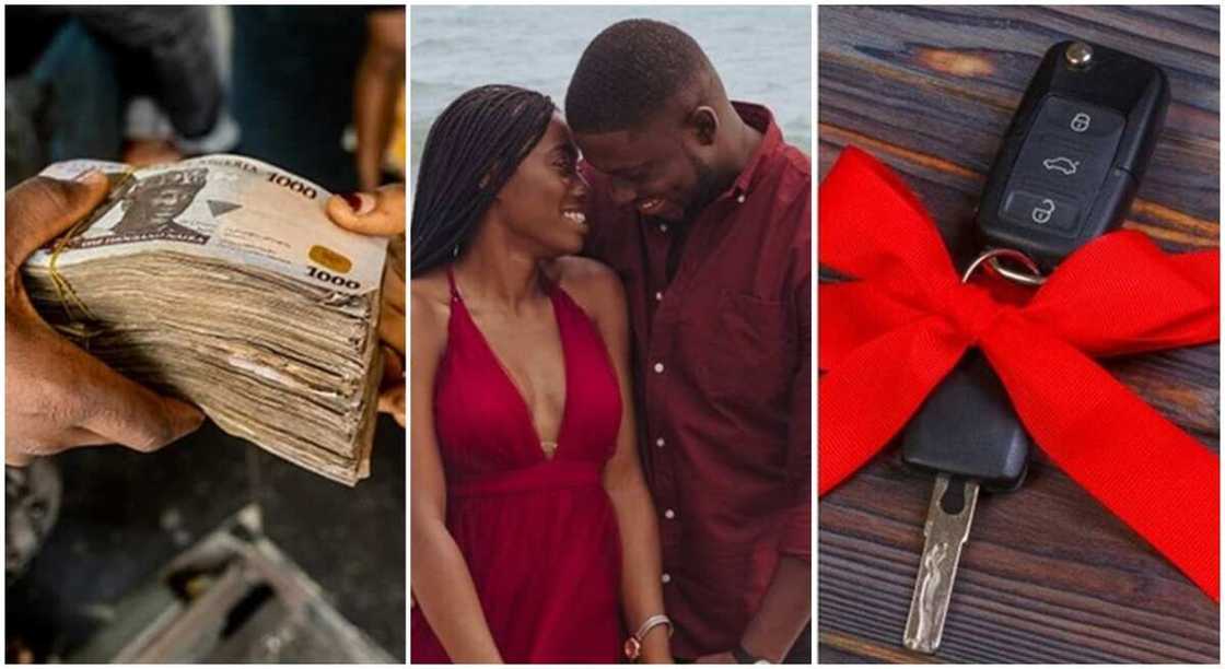 University of Ghana students gets cash support from his girlfriend. University of Ghana students gets cash support from his girlfriend.