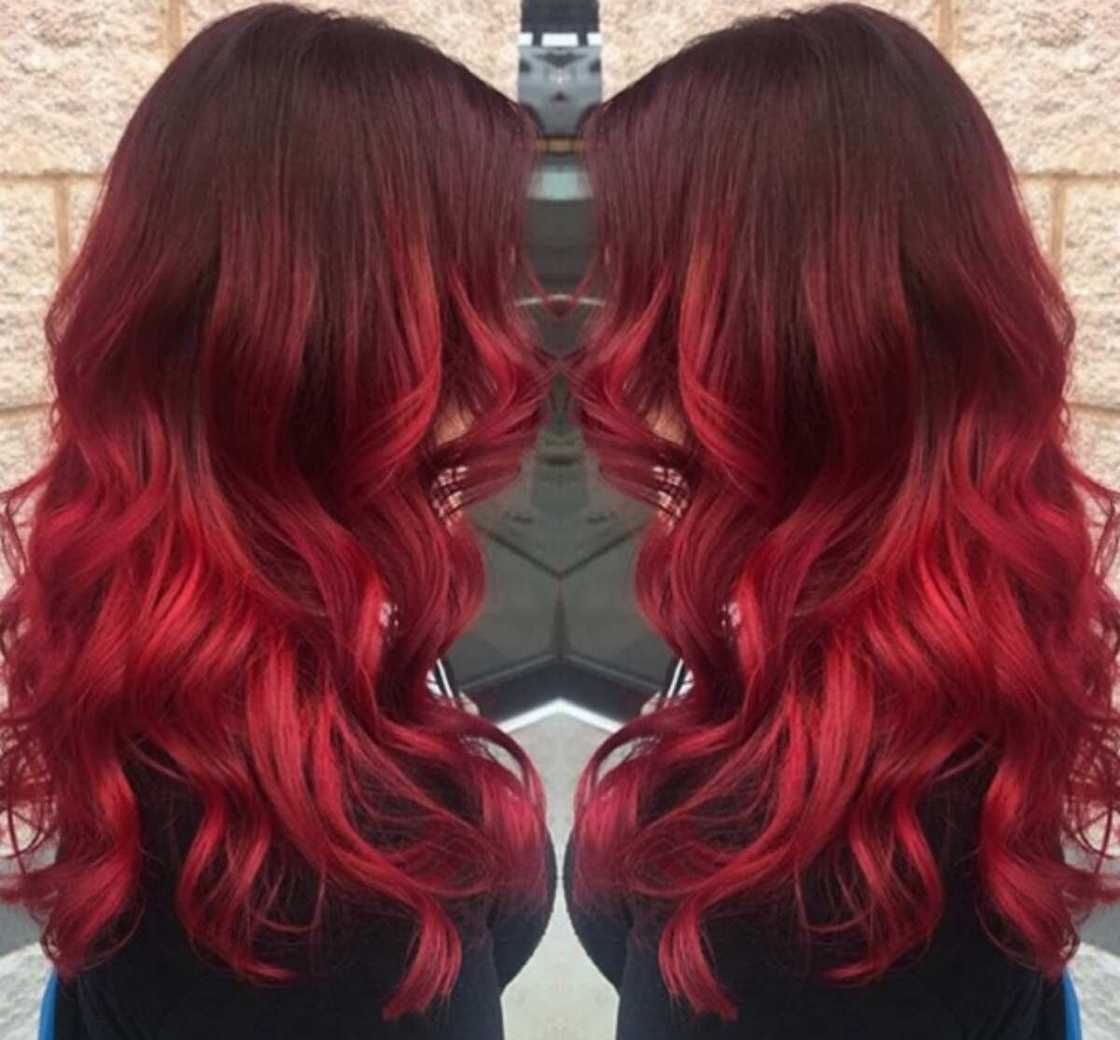 dark red hair dark red hair