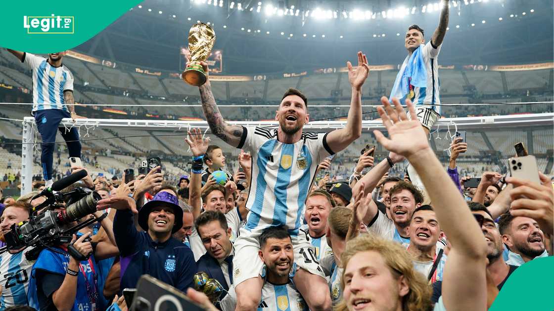 Lionel Messi, Argentina, Lusail Stadium, Qatar, 2022 FIFA World Cup.