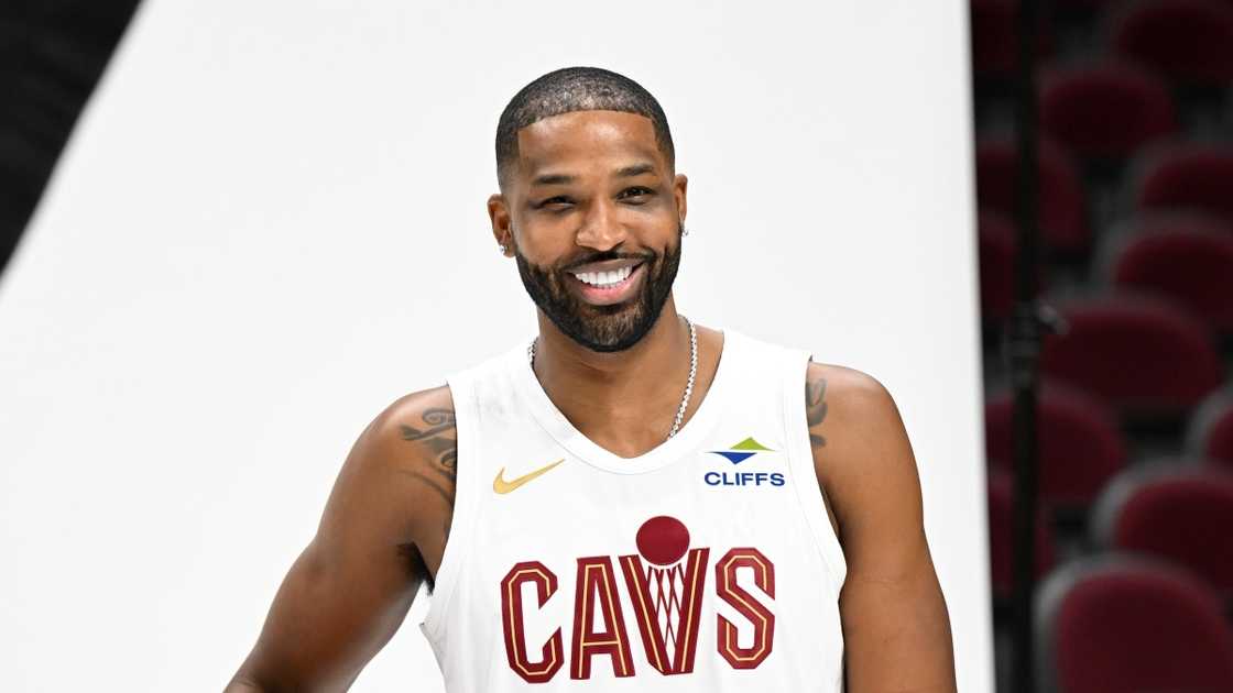Tristan Thompson of the Cleveland Cavaliers poses for a portrait Tristan Thompson of the Cleveland Cavaliers poses for a portrait