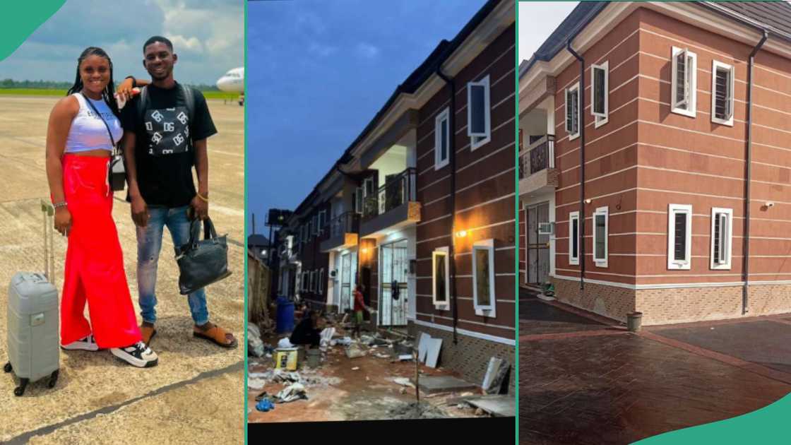 Lady shares photos of house built by hubby.