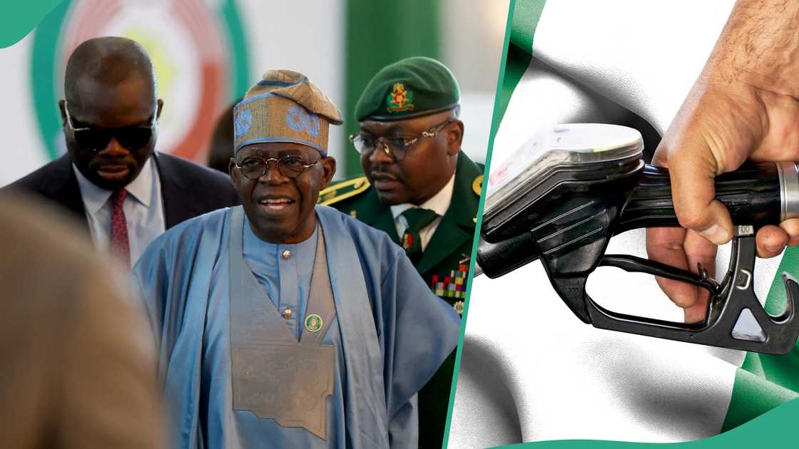 President Bola Tinubu flanked by his security detail President Bola Tinubu flanked by his security detail