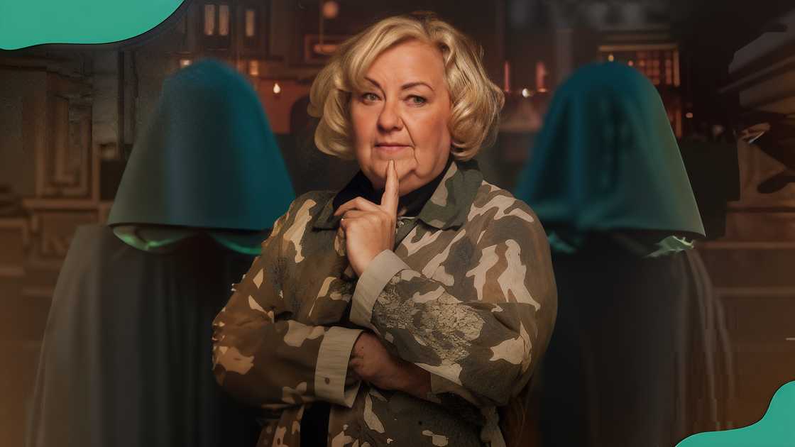 Sonja Clarke on the set of Traitors Season 2. Sonja Clarke on the set of Traitors Season 2.
