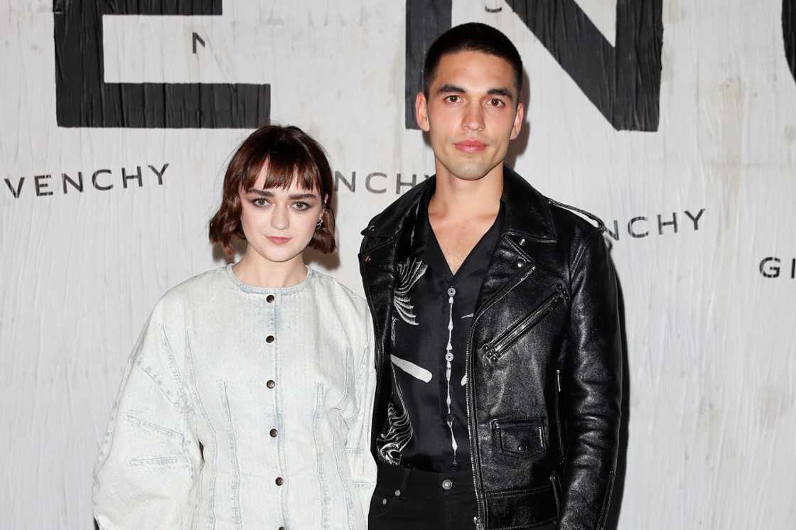 Maisie Williams and Reuben Selby in France. Maisie Williams and Reuben Selby in France.