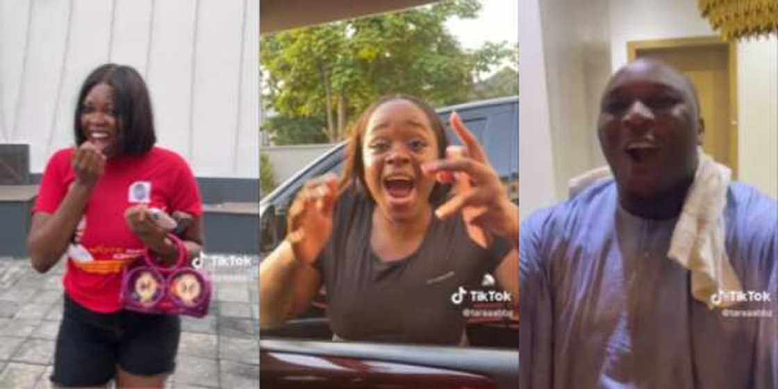 Nigerian Lady Living Abroad Returns Home After 2 Years to Surprise Friends and Family in Emotional Video