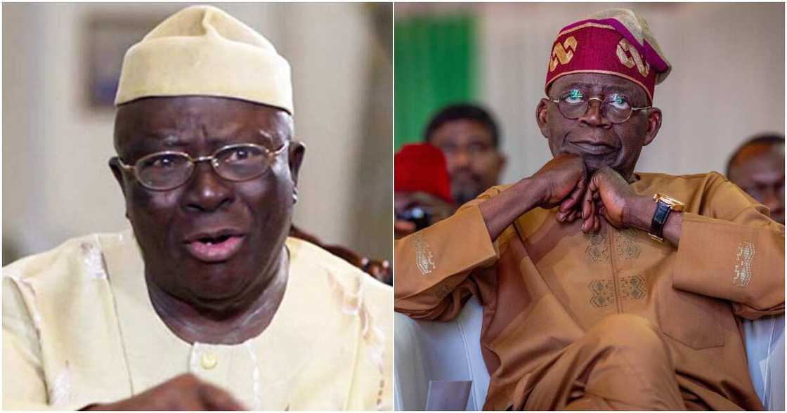 Pa Ayo Adebanjo, Bola Tinubu, 2023 election