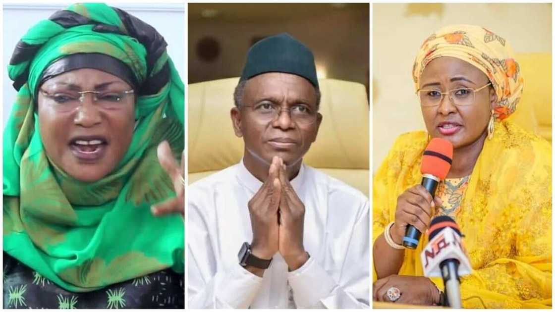 Aisha Buhari, Nasir El-Rufai, Naja'atu Muhammad, Aso Rock, Cabal Aisha Buhari, Nasir El-Rufai, Naja'atu Muhammad, Aso Rock, Cabal